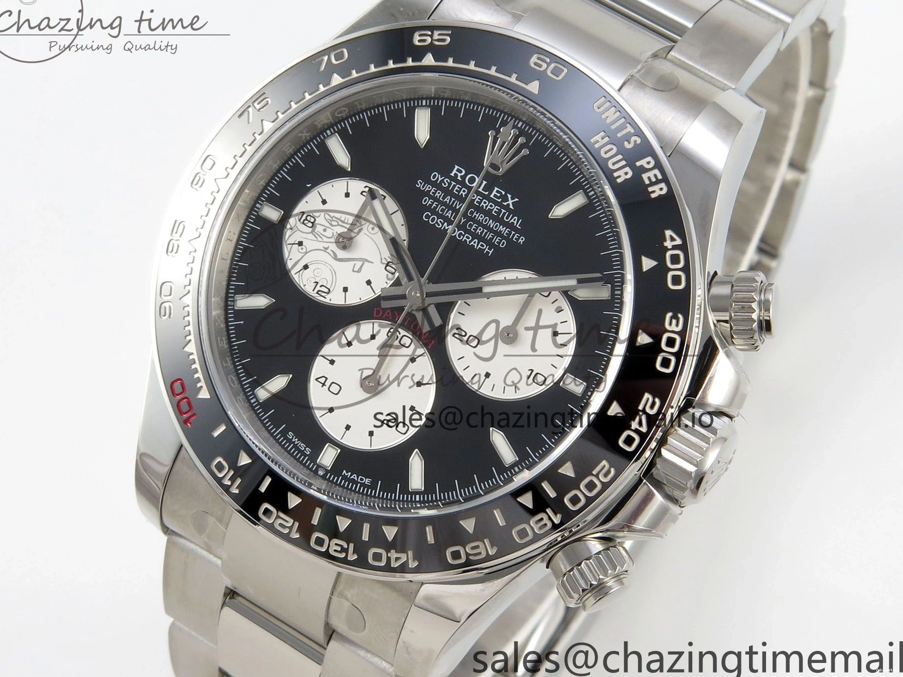 Dial 1:1 Daytona Bracelet Custom on Edition SS PPM4132 904L Le 126529 Modded Best  White Mans CLEAN Custom 0119